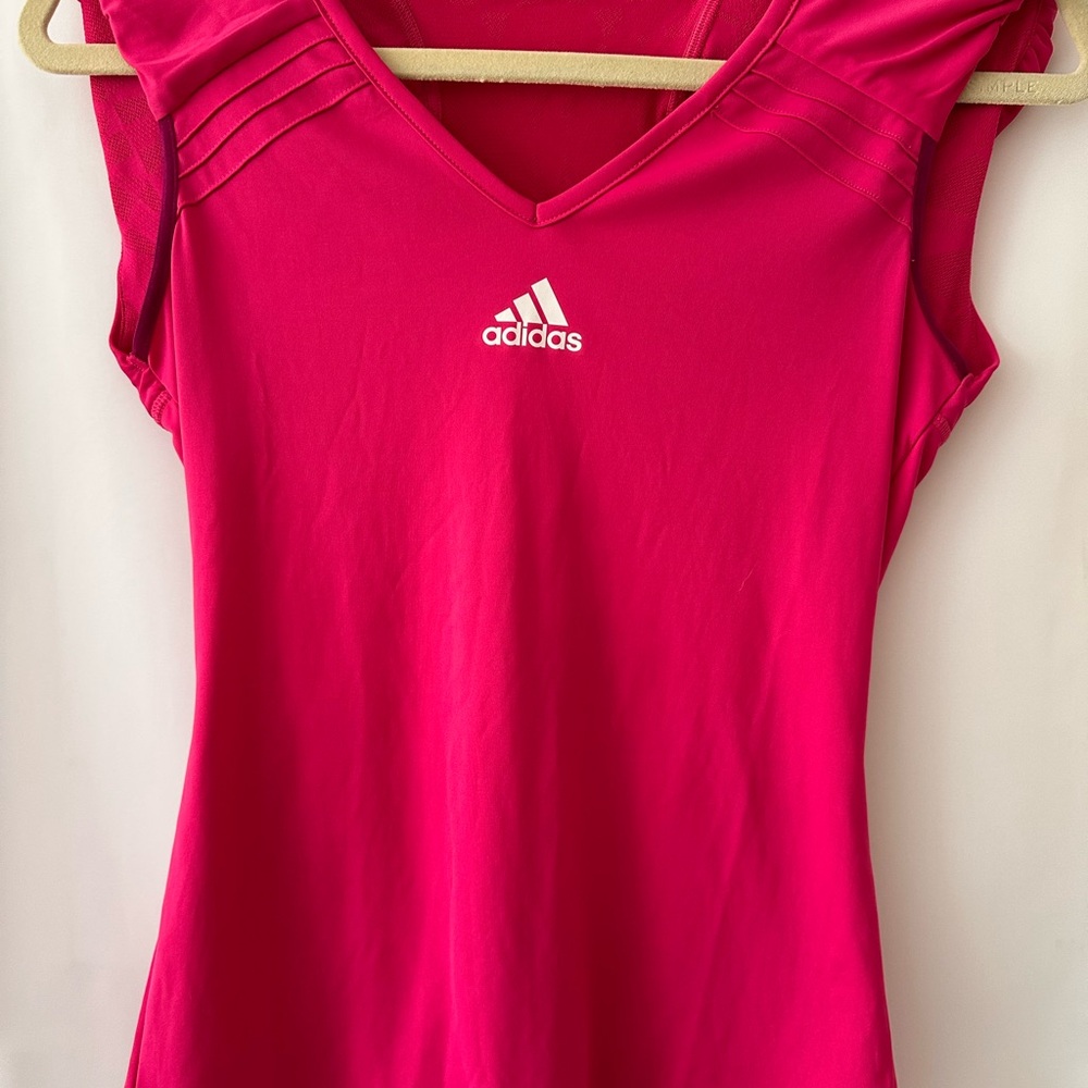 Adidas Women's Vivid Pink Tennis Pickleball Top